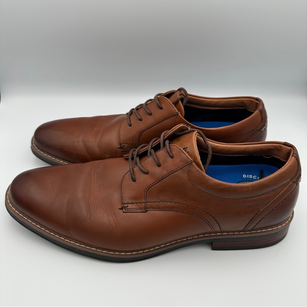 Nunn Bush Centro Flex Plain Toe Oxford Men’s 11.5 M‎ Comfort Gel - Picture 2 of 8